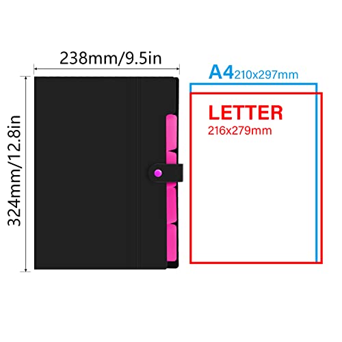 Vst Expanding File Folders, Plastic A4 Letter Size Document Organizer With File Folder Labels For School Office Home (Blue) #TOP5