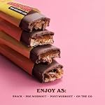 BAREBELLS oft Protein Bars Caramel Choco - 12 Count, 1.9oz Bars - Protein Snacks with 16g of High Pr, Yellow