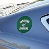 Castleton University Spartans Logo Automotive Car Window Locker Circle Bumper Sticker #4