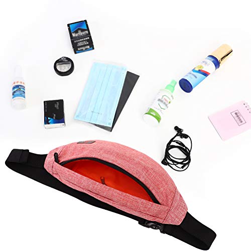 Tinyat Small Fanny Packs For Women Men Waist Bag Sling Bag Super Lightweight For Travel Cashier's Box, Tool Kit T201, Red #TOP7