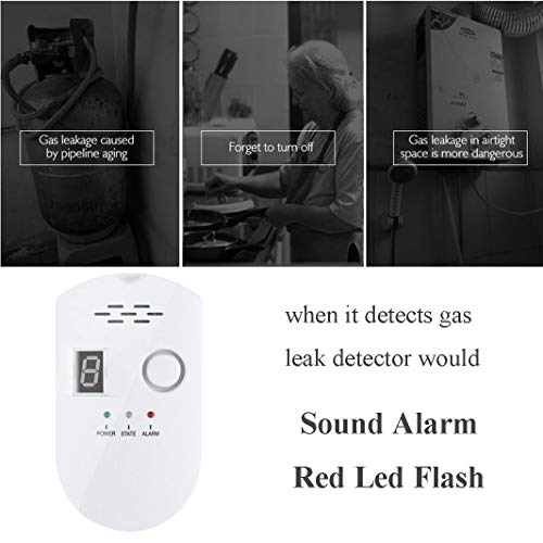 Natural Gas Detector, Propane Detectors For Home,Natural Gas Propane Leak Alarm For Home Kitchen, High Sensitivity Natural Gas Propane Leak Detection #TOP4