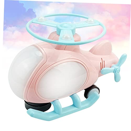 Toyandona 1Pc 360 Musical Toy Toys For Boys Boy Kids Toys Kids Birthday Party Favors Kids Airplane Toy Airport Play Set Educational Toy Light Music Helicopter Toy Flying Helicopter #TOP3