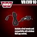 WARN VR EVO 10 Standard Duty Electric Winch for 1/2-ton Pickups, Jeeps, and Larger SUVs, 12V DC, 10,000 lb Line Pull, 90 ft Steel Cable with Roller Fairlead, Relocatable Control Pack.