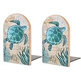 Design esclusivo con motivo stampato: questi fermalibri in legno presentano un'elegante motivo stampato che aggiunge fascino artistico e personalità alla tua libreria, allo studio o all'arredamento dell'ufficio.