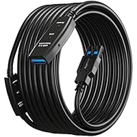 MutecPower 15m USB 3.0 Activo Cable Macho a Hembra con 2
