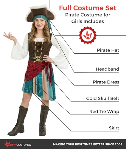 Disfraz de Capitán Pirata para Niñas miniatura 2