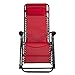 Patio Premier 2PK Gravity Chairs with Foot Cover & Big Cupholder in Red