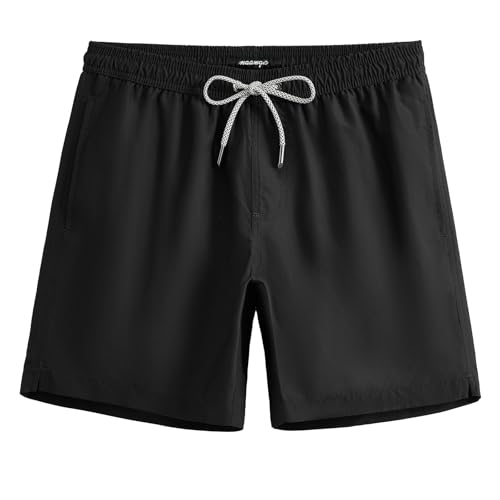 Image of maamgic Mens Slim Fit Swim Shorts Swim Trunks 7 inch Quick Dry Mens Bathing Suits with Mesh Lining