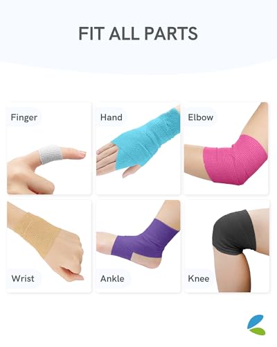 Image of FriCARE Self Adhesive Bandage Wrap, Medical Tape in First Aid Kit