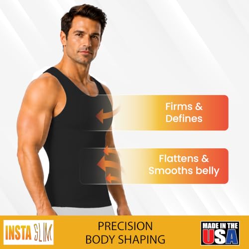 Image of Insta Slim - Made in USA 3 Pack Compression Muscle Tank Body Shapers for