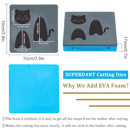 Matrice de découpe pour porte-clés chat en bois pour cadeaux faits main - 3