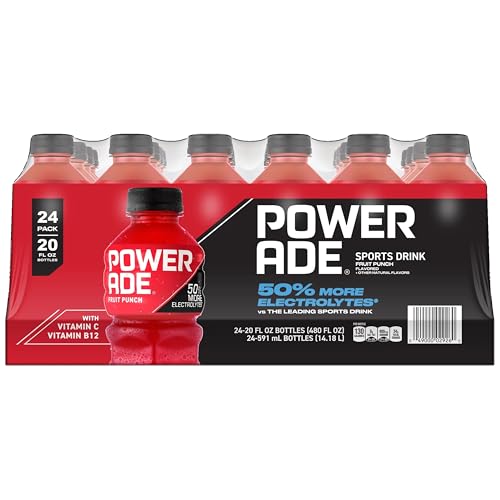 Image of POWERADE Sports Drink Fruit Punch, 20 Ounce (Pack of 24)