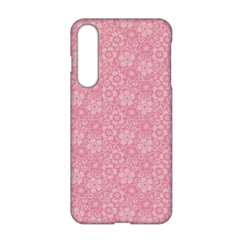 スマ通 アクオス zero5G basic DX SHG02 対応 ケース スマホケース ハードケース コンパクト 傷防止 スリム 薄型 花柄 レトロ おしゃれアクオス ゼロファイブジー ディーエックス用 (5ピンク) hard0001-f0070_sp