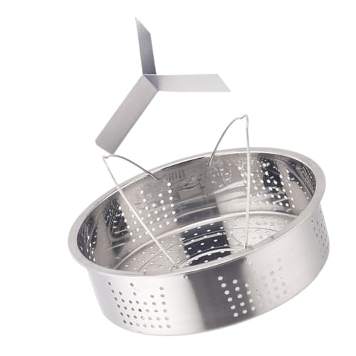 SMASOLO ステンレス製電気炊飯器対応蒸し器 全孔蒸篭 ダブルハンドル付き衛生的スチーマー 大容量割可能蒸しラック