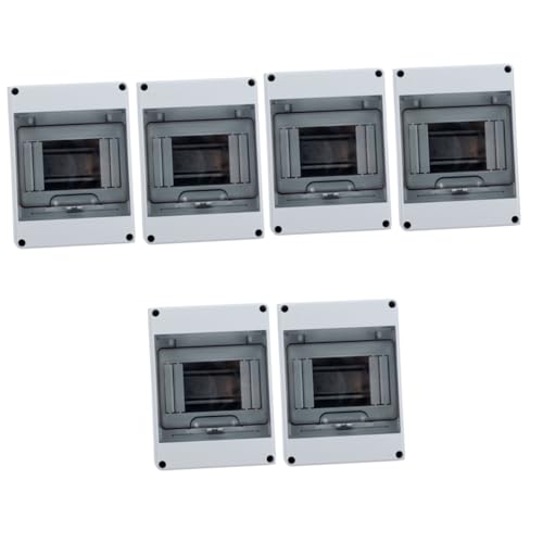 Boîte de distribution étanche à installation facile avec fenêtre transparente 6 modules