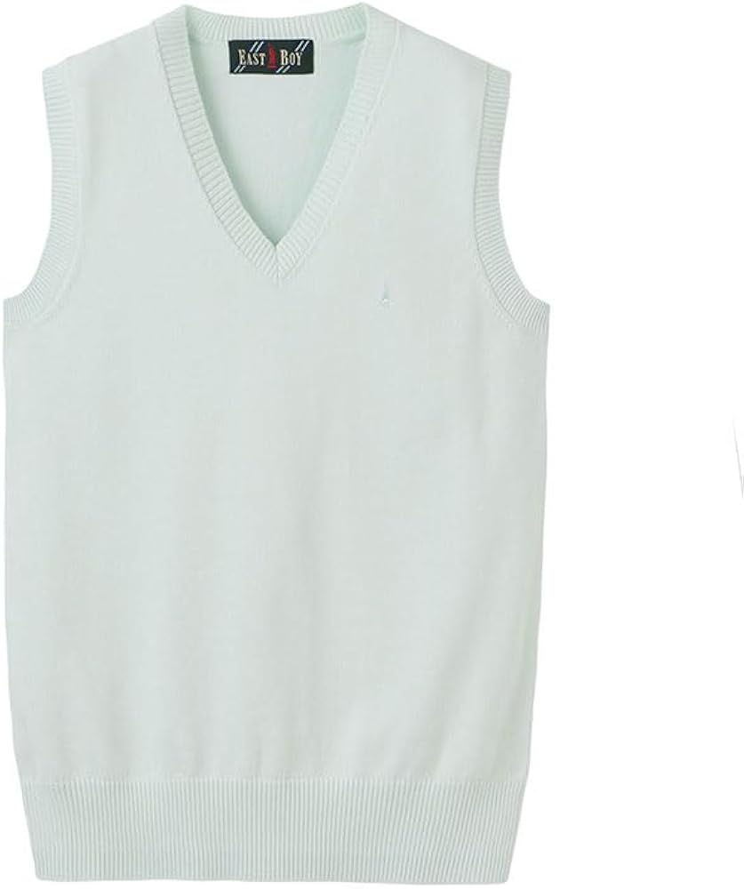 Amazon.co.jp: [イーストボーイ] セーターベスト 綿ベスト〈12G/ミント