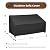 iBirdie Patio Furniture Sofa Cover 78 x 34 x 32 inch, 3-Seater inch Outdoor Waterproof Couch Loveseat Bench Cover, Black