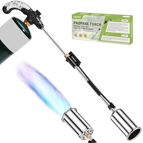 EASITALY Propane Torch Weed Burner with 1,200,000 BTU Cover