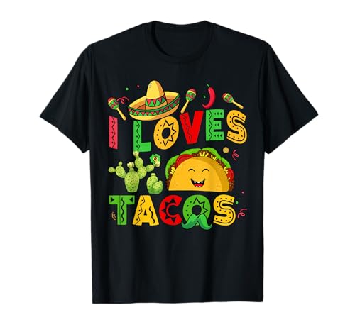 Cinco De Mayo I Loves Tacos Tuesday Funny Kids Boy Men Women T-Shirt
