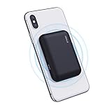 iWALK Qi Wireless Portable Charger Power Bank 3000mah by Sticking to Phone, Compatible with iPhone Xs, XR, X,11, 8,Plus, Samsung Galaxy S10, S10+, S9, S9+, S8, S8+, Note 9, Nexus, HTC and More, Black