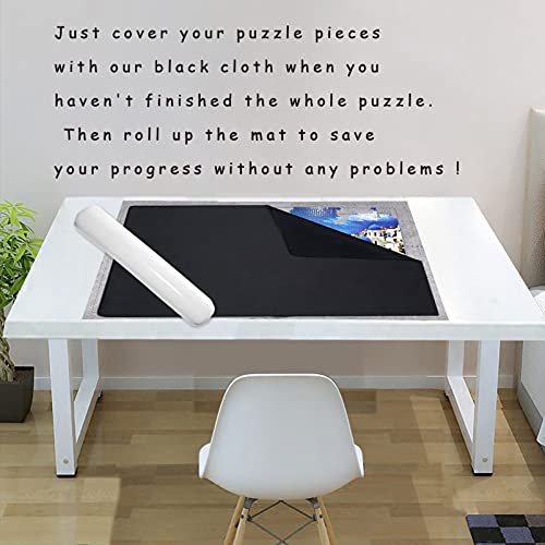 Jigsaw Puzzle Mat Roll Up - 2000 Pieces, 1500, 1000 Pieces Saver Large Puzzles Board For Adults Kids, Storage And Transport Premium Pump Glue Felt Mat Inflatable Tube Holder Organizer Pad Keeper #TOP1