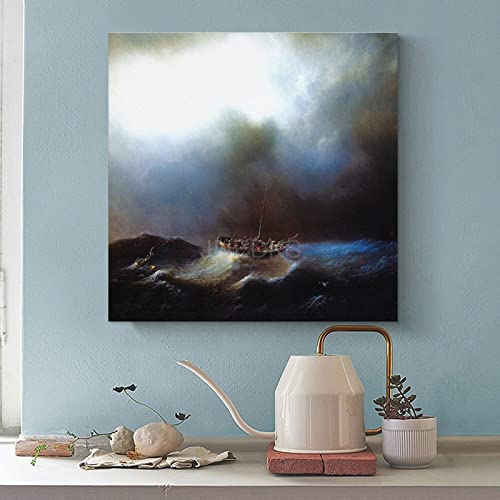 Ark Surrealism By Sowa, Michael Surrealism Canvas Art Poster And Wall Art Picture Print Modern Family Bedroom Decor Posters 24X24Inch(60X60Cm) #TOP1