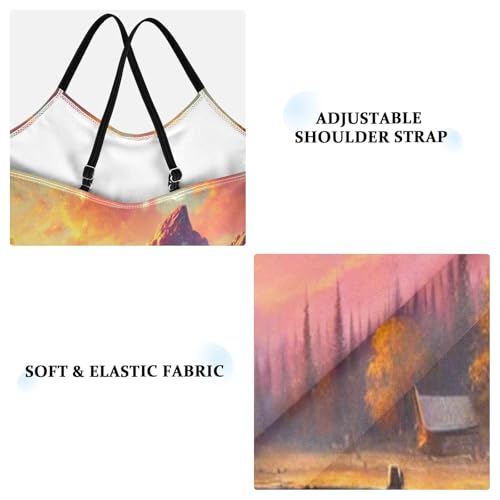 Mountains River Orange Bathing Suits for Girls Swimsuit Swimsuits One Piece Summer Beach Swimwear3