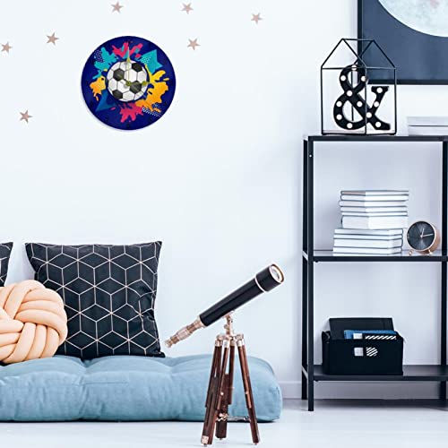 Horloge murale silencieuse bleue : lecture facile sans bruit pour la cuisine - 6