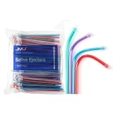 JMU 100pcs Dental Saliva Ejectors Disposable Evacuation Suction Tips