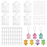 6 Piezas Molde de Epoxi de Cristal Forma de Mini Tortuga, Forma de Tortuga Marina para Manualidades, Silicona para Resina Mini Molde de Tortugas para Llaveros, Colgantes para Mochilas Escolares