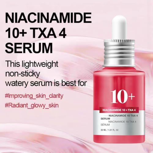 Image of Anua Niacinamide 10 + TXA 4 Serum, Korean Skincare, 1.01 fl.oz | Dark Spot Care, Hyaluronic Acid, Tranexamic Acid, Lightweight & Hydrating All-in-One Daily Facial Serum for Glass Skin