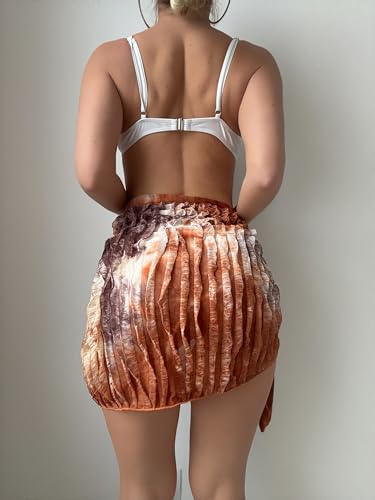 Image of ZAFUL Boho Beach Cover Ups for Women Sarong Coverups Sheer Bikini Chiffon Wraps Skirts for Swimwear