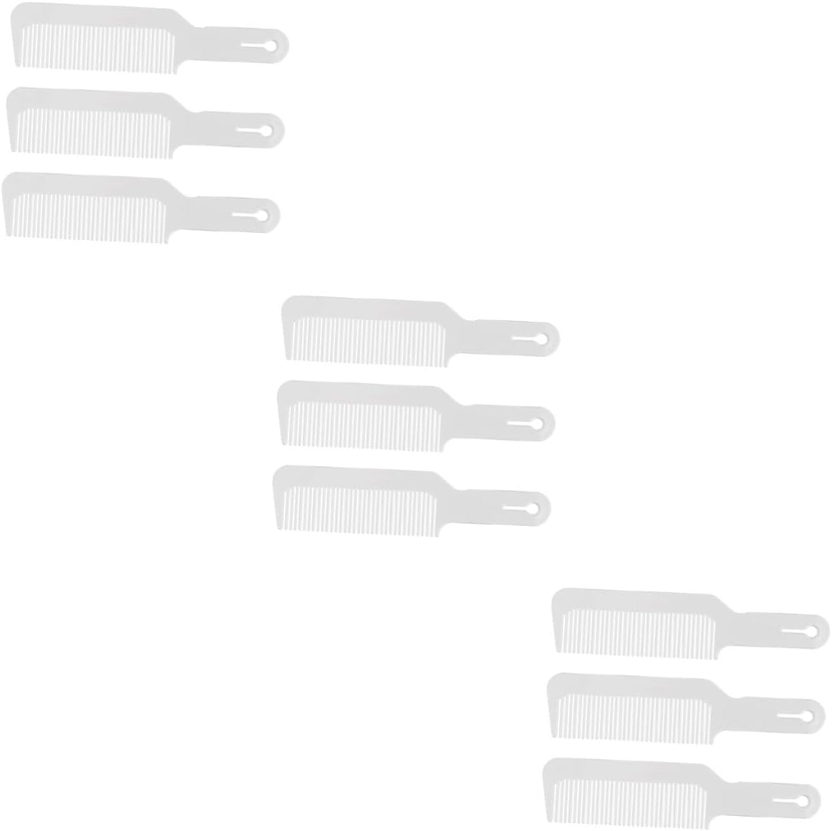 DFrywdgSEY Sandalwood Wooden Comb 6 pcs hairdressing comb wooden combs hair brush round sparse comb(Whitex3pcs,21.8X4.9cmx3pcs)