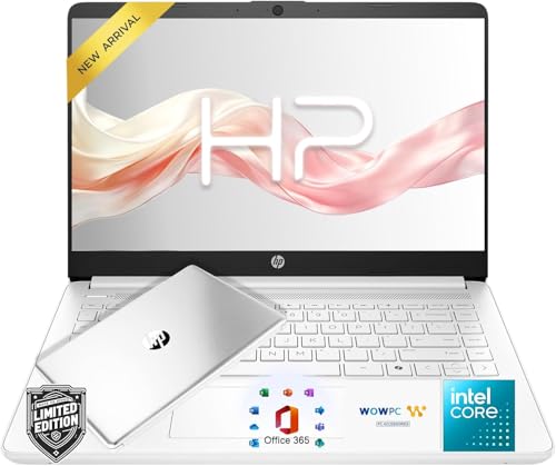 Image of HP Laptop with Copilot AI • Intel 4-Core N150 CPU • 128GB SSD • 2026 Edition • Windows 11 • Microsoft Office 365 Included • Portable Student Laptop