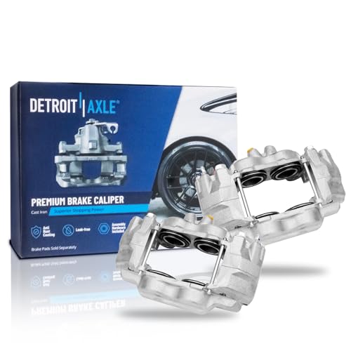 Image of Detroit Axle - Front Disc Brake Calipers for 2005-2023 Toyota Tacoma | 2007-2014 FJ Cruiser 2003-2009 4Runner - 2pc Set Replacement