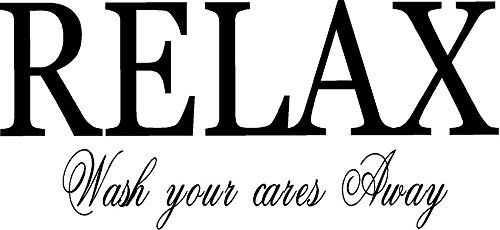CreativeSignsNDesigns White Relax Wash Your Cares Away Bathroom Shower Door Vinyl Wall Decal for Stress Relief
| CreativeSignsNDesigns White Vinyl Wall Decal to Wash Away Your Cares in the Bathroom Shower
| CreativeSignsNDesigns White Wash Your Care