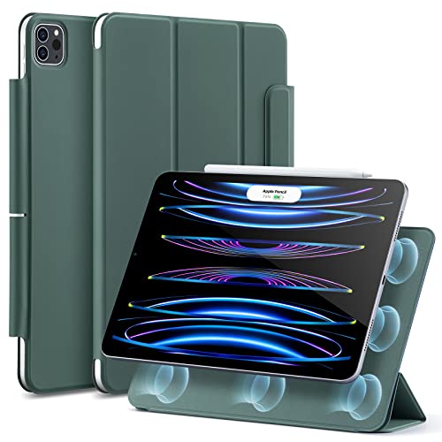 ESR Coque IPad Pro 11 Pouces M4 (2024) Fine Et Légère - Protection Anti-Chocs, Transparent, Support Pencil Pro
