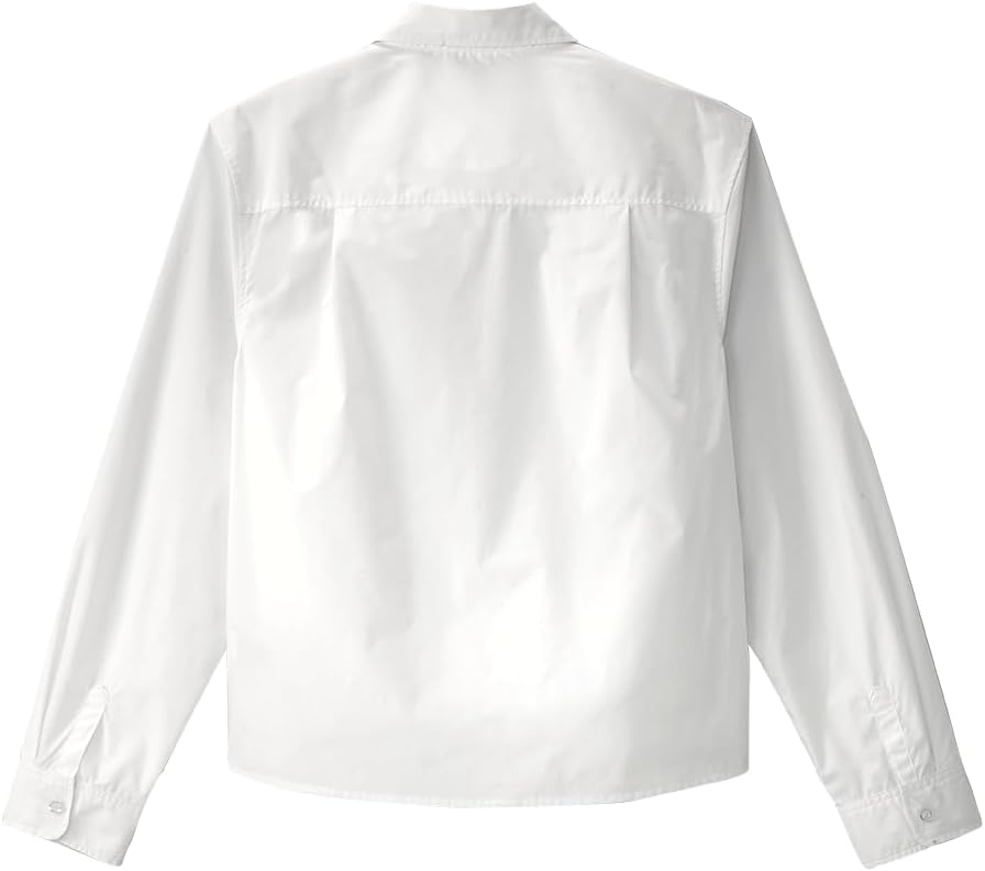 Silvert's Adaptive Clothing & Footwear Men's Adaptive Magnetic Button Dress Shirt Assisted Dressing Post Surgery Rehab Wear - White XL