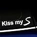 Kiss My S - Vinyl Decal For MINI Cooper - Choose Color - [WHITE]