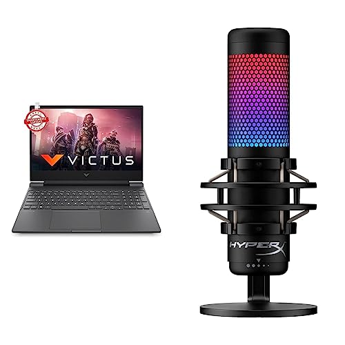 Image of HP Victus Gaming Laptop AMD Ryzen 5 5600H 15.6 inch(39.6 cm) FHD IPS Gaming Laptop & HyperX Quadcast S