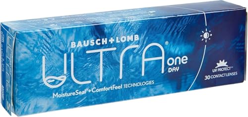 Bausch + Lomb ULTRA ONE DAY, sphärische Tageslinsen, Premium Kontaktlinsen weich, 30 Stück, / BC 8.6 mm / DIA 14.2 / -5,00 Dioptrien Bausch + Lomb ULTRA ONE DAY, sphärische Tageslinsen, Premium Kontaktlinsen weich, 30 Stück, / BC 8.6 mm / DIA 14.2 / -5,00 Dioptrien
