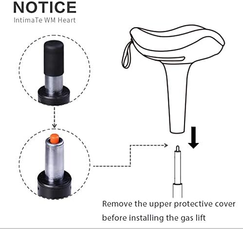 Miniatura 5 de IWMH Taburete de escritorio de pie, taburete de oficina de pie, taburete ergonómico que se tambalea, altura de ajuste y gira 360 asiento de trabajo