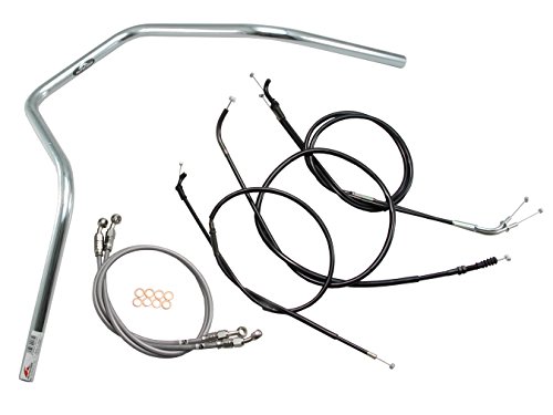 ハリケーン ハンドルセット 300 エイプ ハンガー2型 クロームメッキ H707-083C