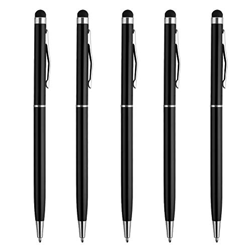 UROPHYLLA Stylus Pen,UROPHYLLA 12pcs Universal 2 in 1 Capacitive Ballpoint Stylus Pens for Touch Screen iPhone,Samsung,HTC,Kindle,Tablet,All Capacitive Touch Screen Device Stylus for iPad (12 Colors)