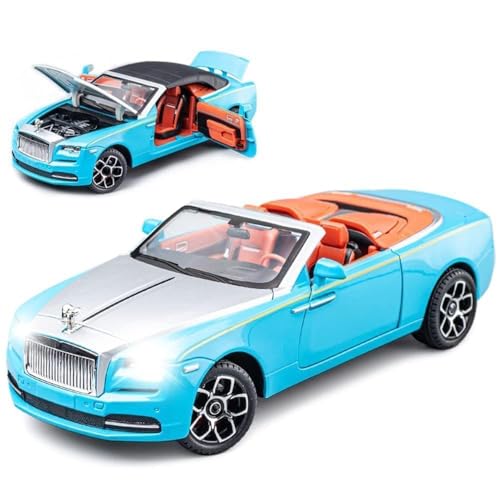 Image of Rolls Royce Dawn 1:32 Model Car Alloy Metal Pull Back Die-cast Metal Toy car with Openable Doors & Hood-Light Music Gifts Toys Kids【Colors as Per Stock】