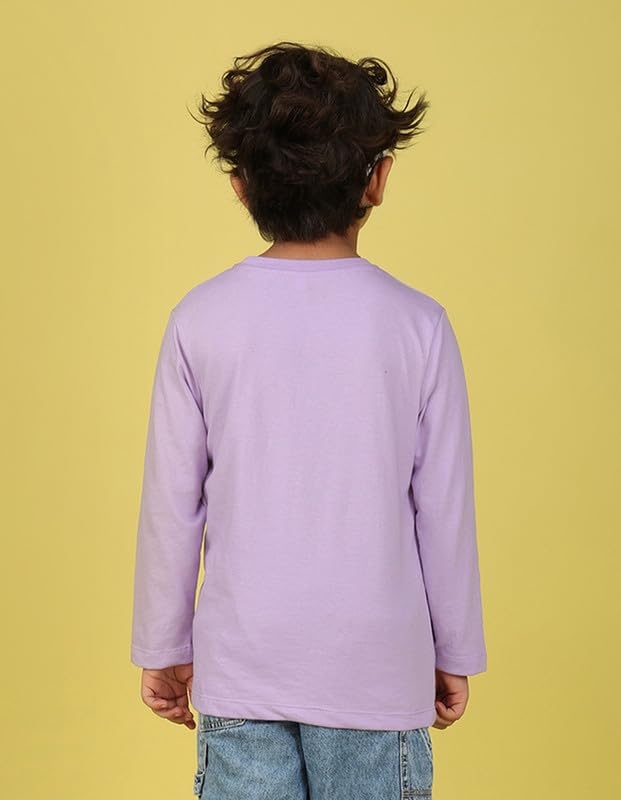 Image of Nusyl Boys Solid Cotton Blend Tshirts - Soft & Comfortable Full-Sleeves T-Shirts | Casual Wear for Kids & Teen Boys | Full Sleeves T-Shirts |- NUBCTSF001-PO2-1