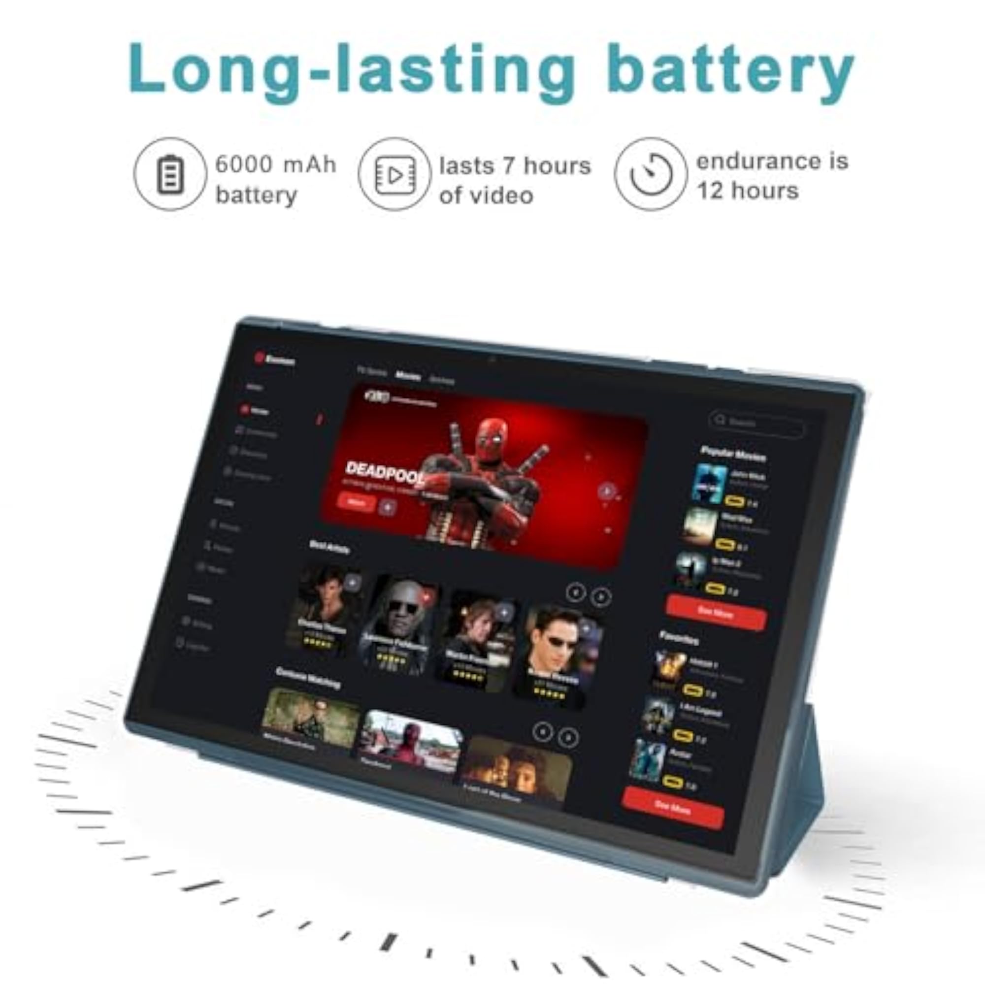 10 Inch Android Tablet with Stylus Case, 8GB RAM