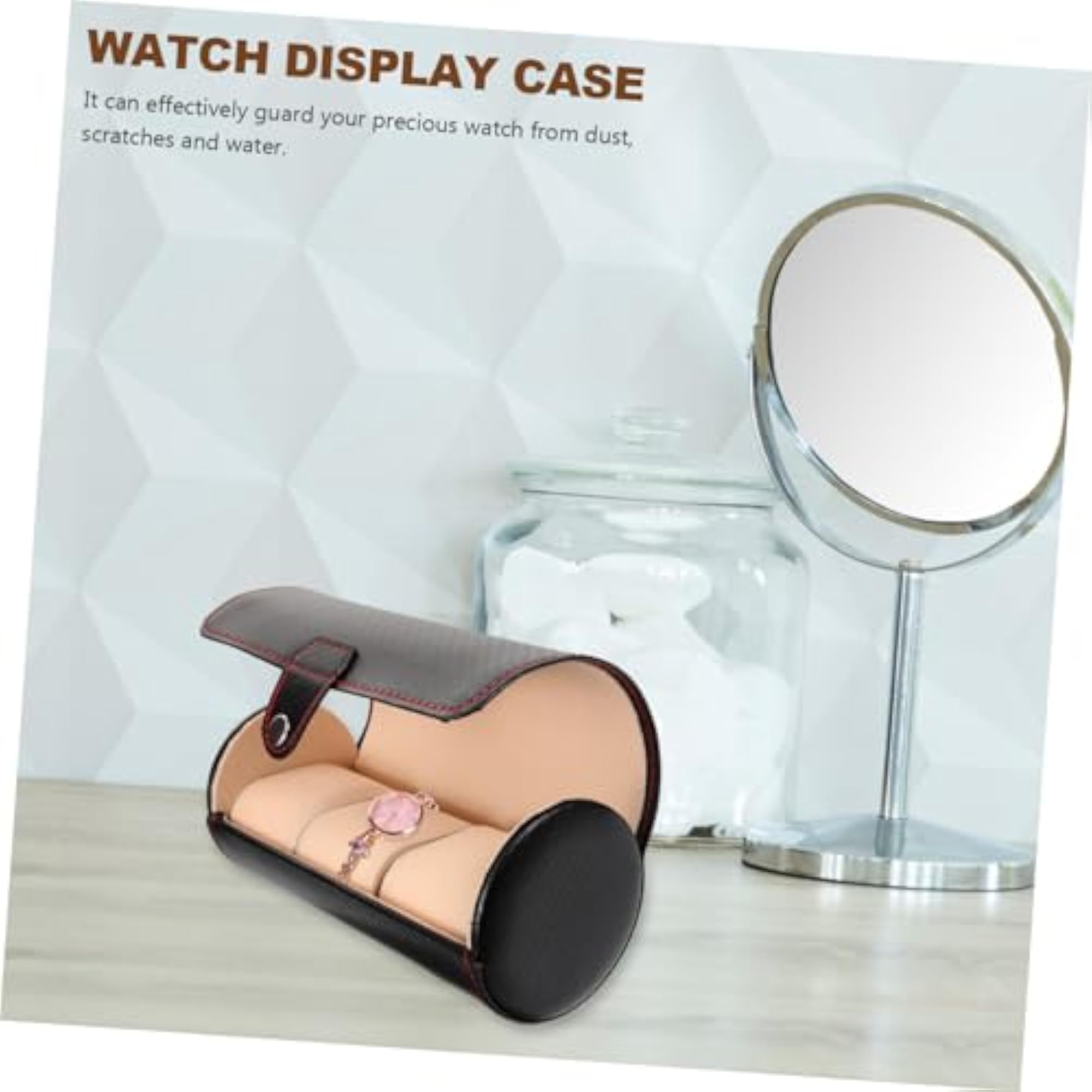 Portable Watch Box Jewelry Box Travel PU Container