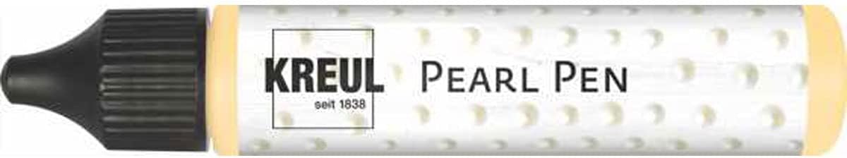 Kreul 92322 Pearl Pen Cream 29 ml Water-Based Effect Paint for Pearl Look, Decorative Embellishments on Paper, Cardboard and Textiles