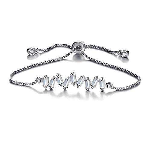 Image of Shining Diva Fashion Full Crystal Charm Stylish Gold Plated Charm Bracelet for Women